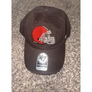 Cleveland Browns '47 Brand NFL Clean Up Adjustable Strapback Hat Cap Logo